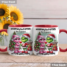 Load image into Gallery viewer, Personalized Accent Mug Annoying Each Other Gift for Couple Christmas
