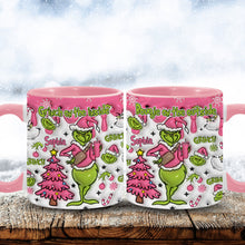 Load image into Gallery viewer, Personalized Grinch Accent Mug Custom Name Holiday Gift
