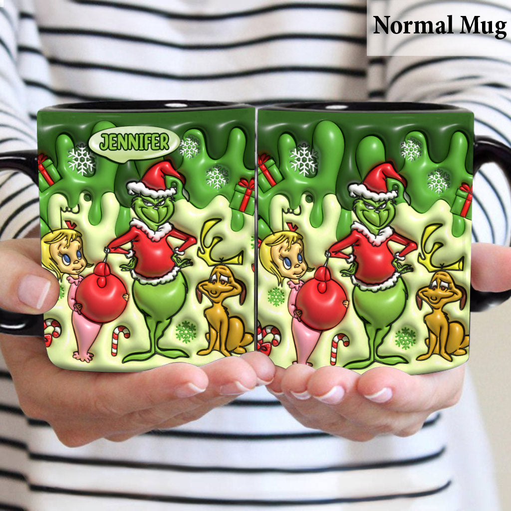 Personalized Merry Grinchmas Mug Custom Name Christmas Gift