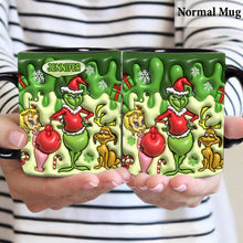 Load image into Gallery viewer, Personalized Merry Grinchmas Mug Custom Name Christmas Gift
