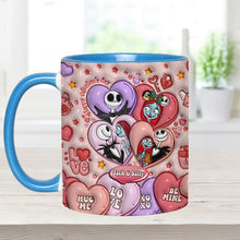 Load image into Gallery viewer, Personalized Valentine's Day Accent Mug Custom Name Gift for Couples
