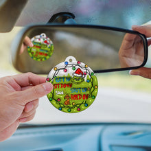 Load image into Gallery viewer, Personalized Grinch Circle Air Freshener Custom Name Gift for Christmas
