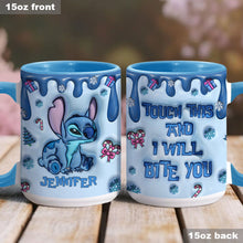 Load image into Gallery viewer, Personalized Ohana Accent Mug Custom Name Birthday Gift
