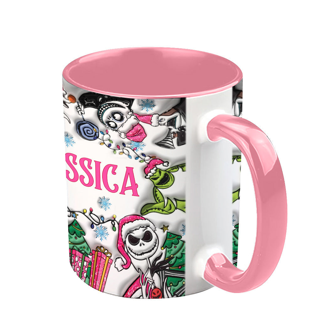 Personalized Nightmare Before Christmas Accent Mug Gift