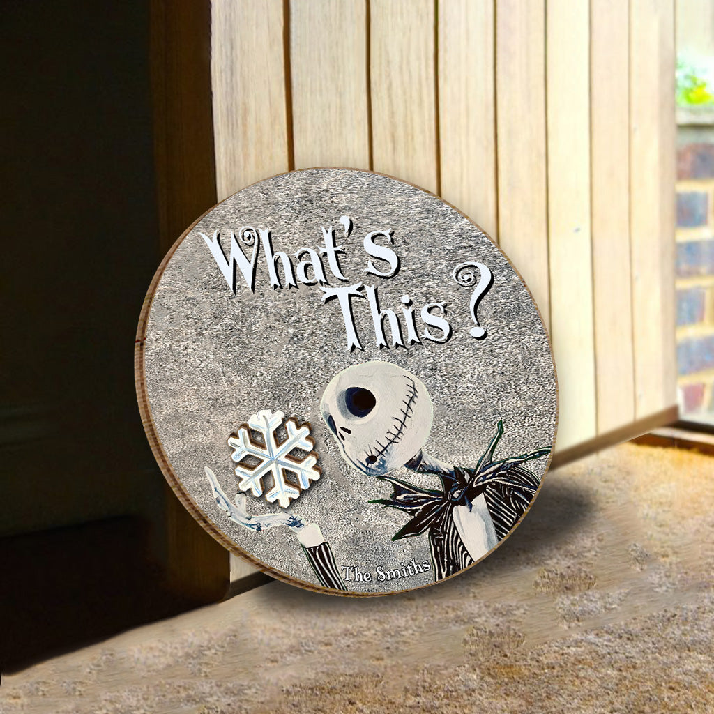 Personalized Interchangeable Wood Sign with Seasonal Charms