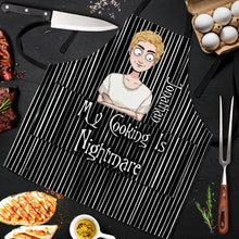 Load image into Gallery viewer, Personalized Cooking Apron Custom Name Unique Gift for Him/Her
