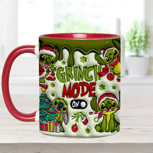 Load image into Gallery viewer, Personalized Grinch Mode Accent Mug Custom Name Gift for Christmas
