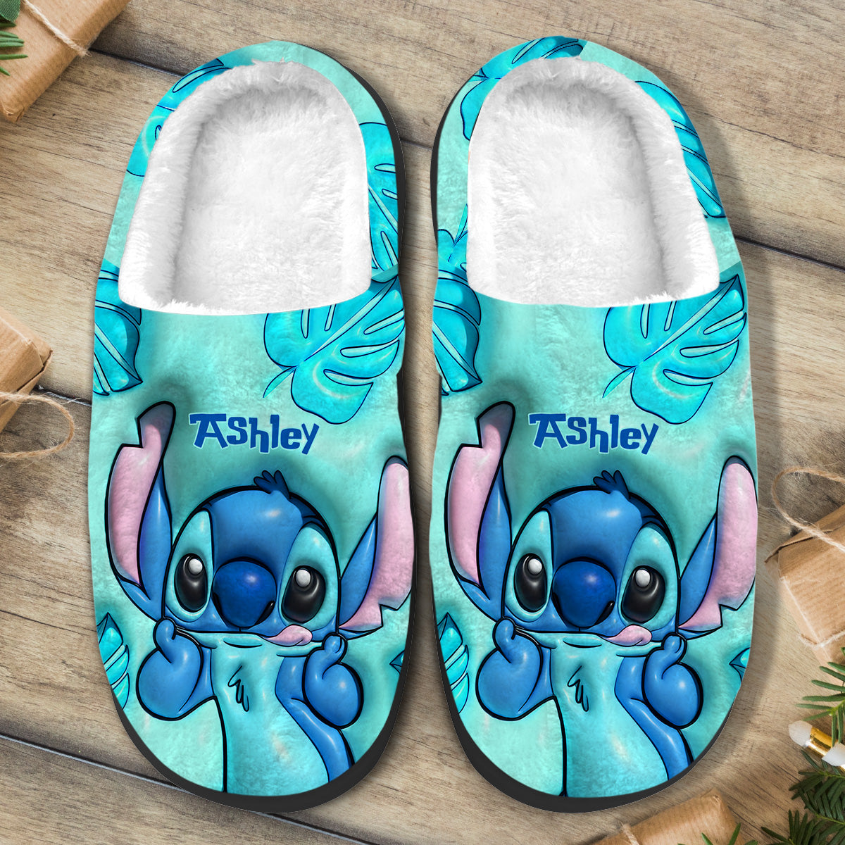 Personalized Ohana Slippers Custom Name Gift for Her