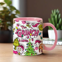 Load image into Gallery viewer, Personalized Grinch Accent Mug Custom Name Christmas Gift

