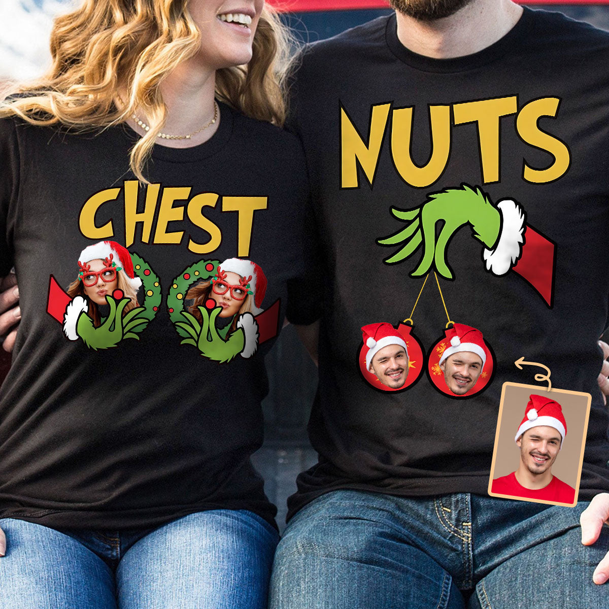 Personalized Grinchmas Christmas T-Shirt & Hoodie with Custom Name