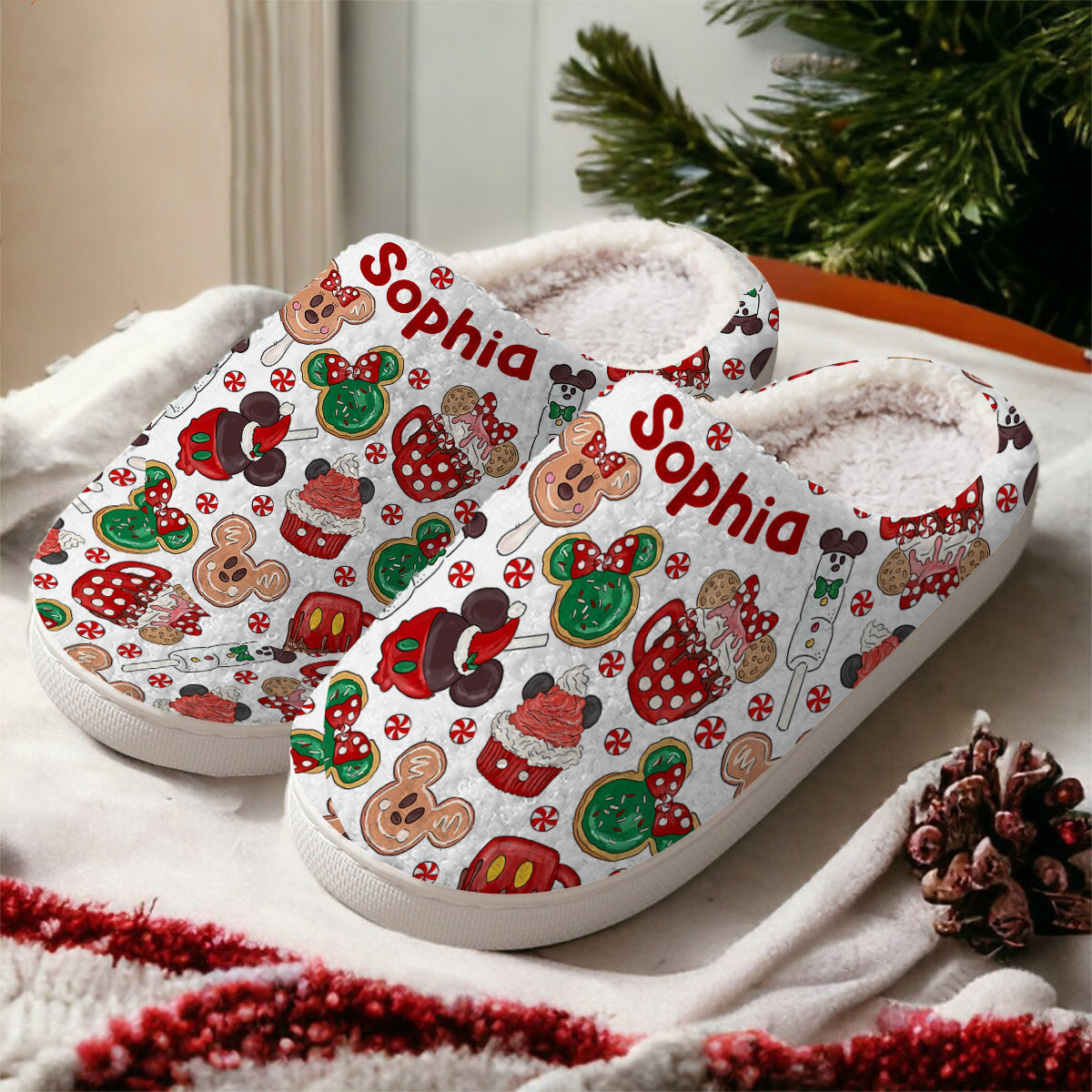 Personalized Cozy Slippers with Custom Design for Kids and Adults