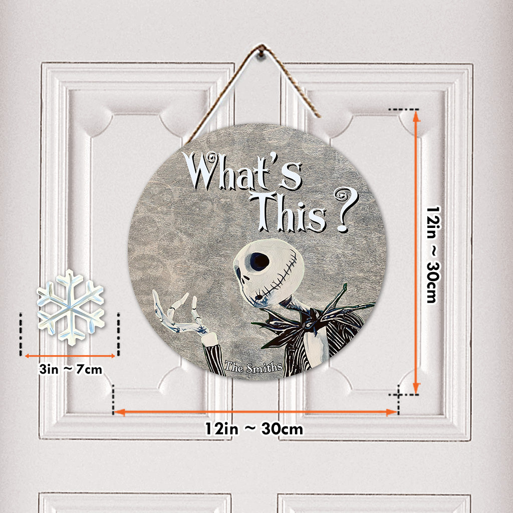 Personalized Interchangeable Wood Sign with Seasonal Charms