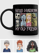 Load image into Gallery viewer, Personalized Nightmare Mug Hello Darkness Gift for Horror Fans
