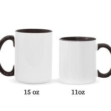 Load image into Gallery viewer, Personalized Christmas Accent Mug with Glittery Design for Mom

