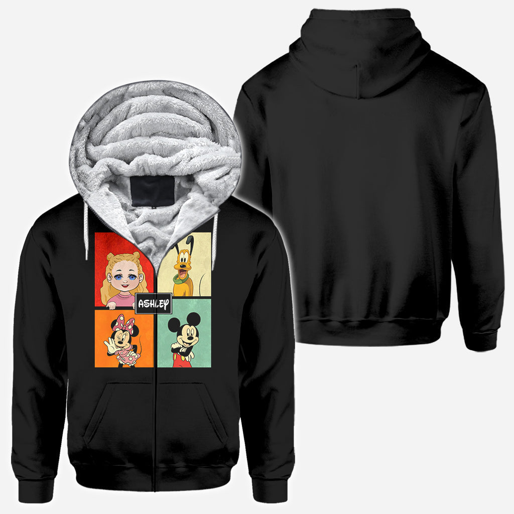 Personalized Disney Character All Over Shirt Custom Name Gift