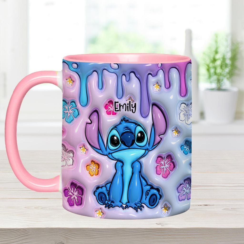 Personalized Ohana Accent Mug Custom Name Gift for Family