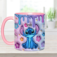 Load image into Gallery viewer, Personalized Ohana Accent Mug Custom Name Gift for Family
