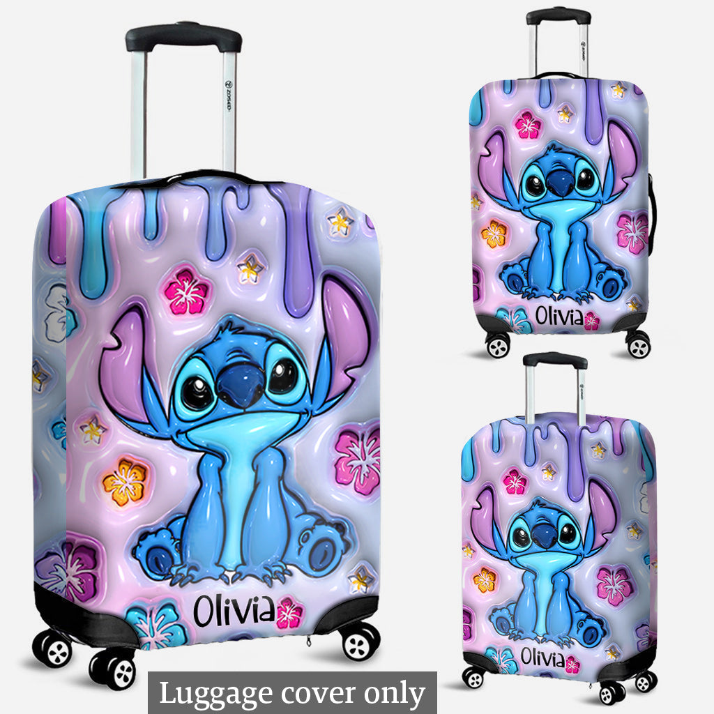 Personalized Ohana Luggage Cover Custom Name Gift for Travelers