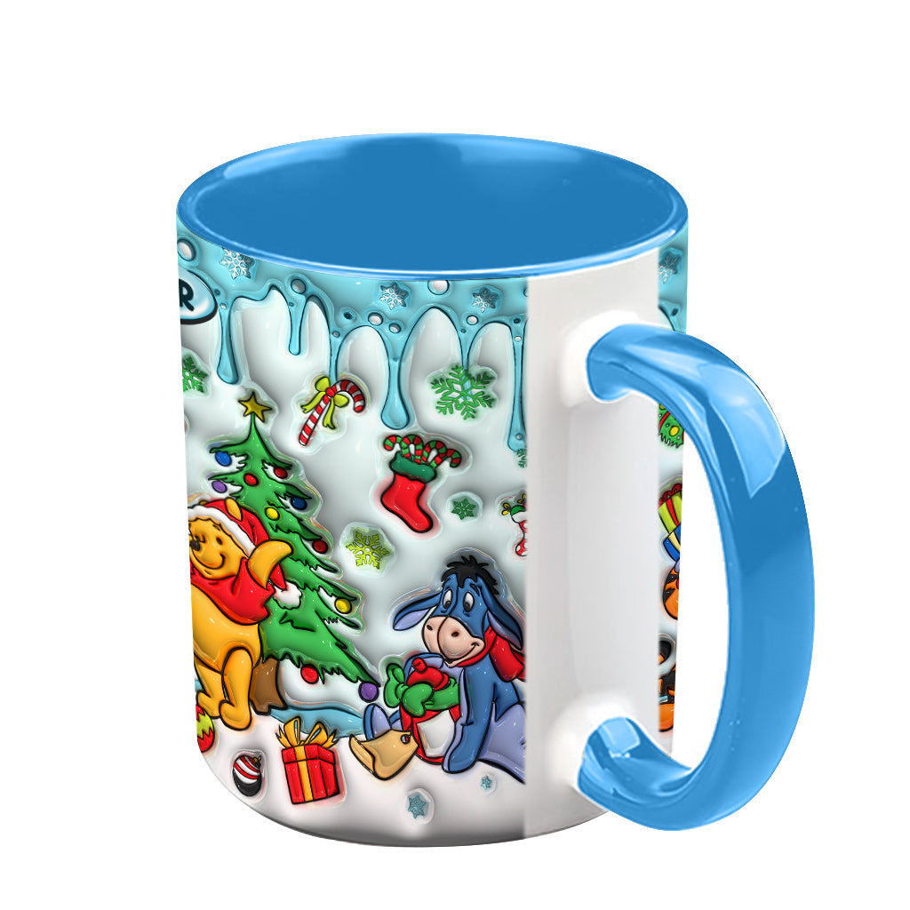 Personalized Christmas Accent Mug with Name for Mom or Dad