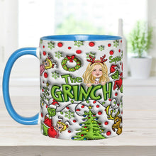 Load image into Gallery viewer, Personalized The Grinch Accent Mug Custom Name Christmas Gift
