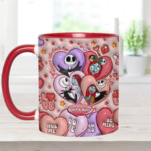 Load image into Gallery viewer, Personalized Valentine's Day Accent Mug Custom Name Gift for Couples
