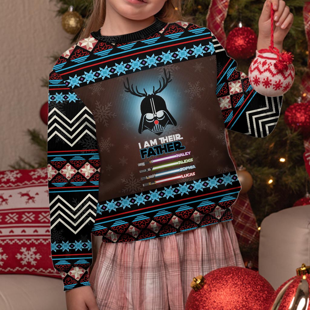 Personalized I Am Their Father Sweater Custom Family Gift