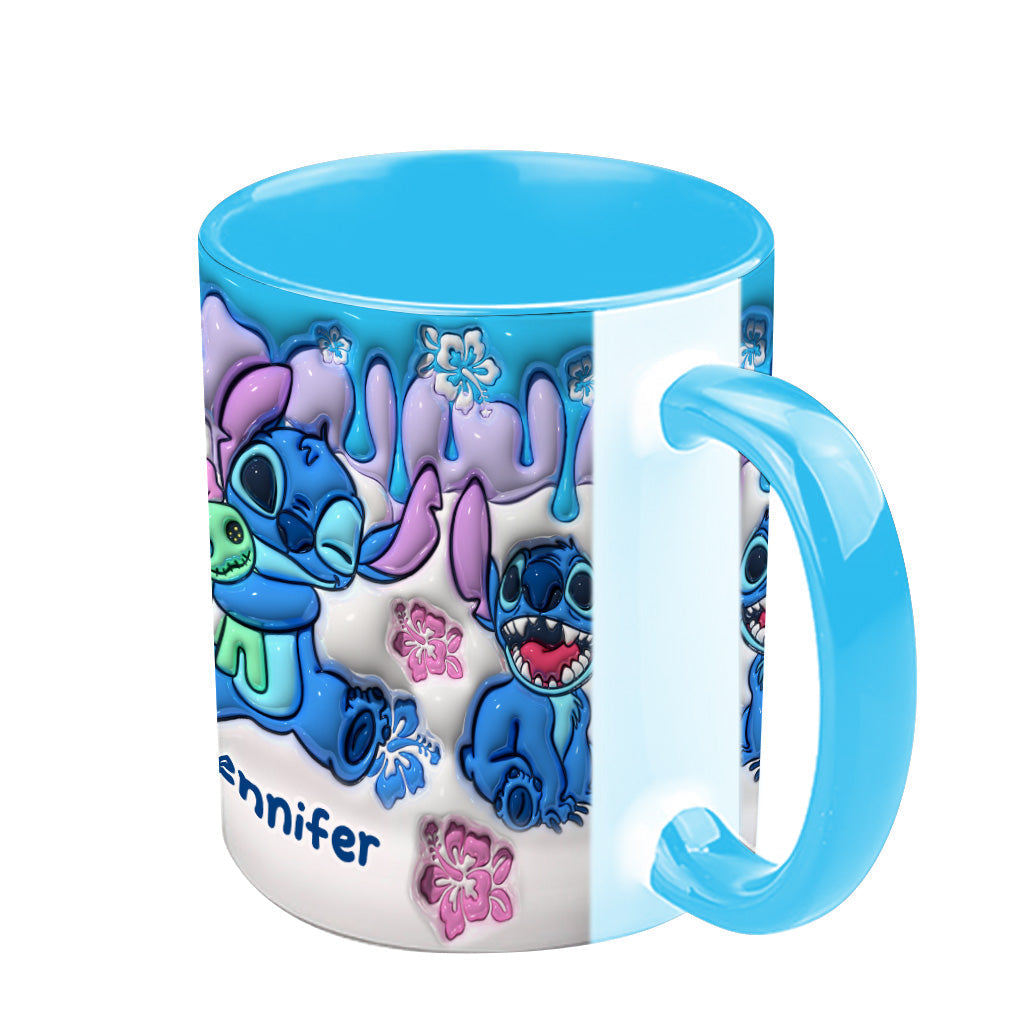 Personalized Ohana Accent Mug Custom Name Gift for Mom/Dad