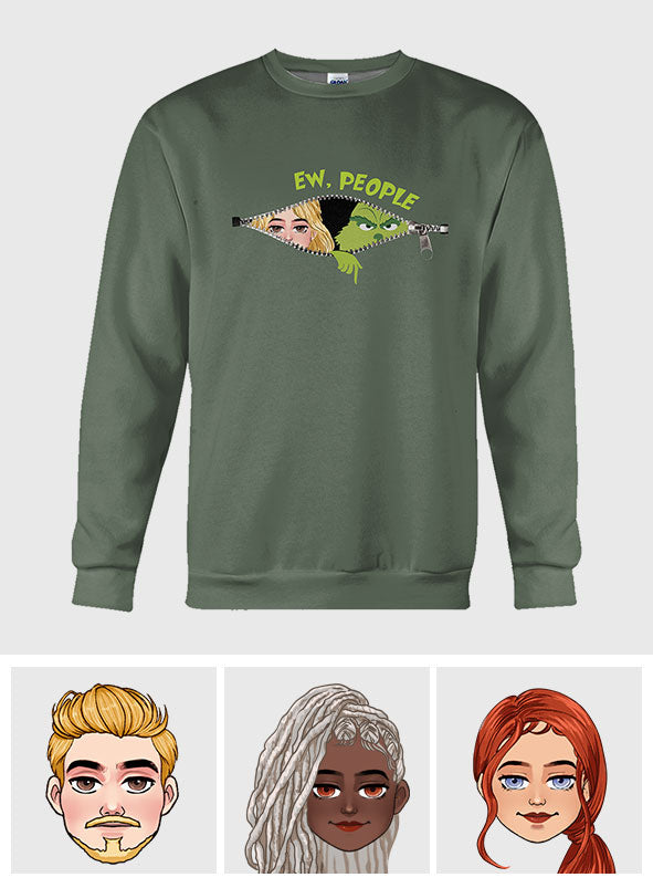 Personalized Green Mischief All-Over Christmas Shirt Gift