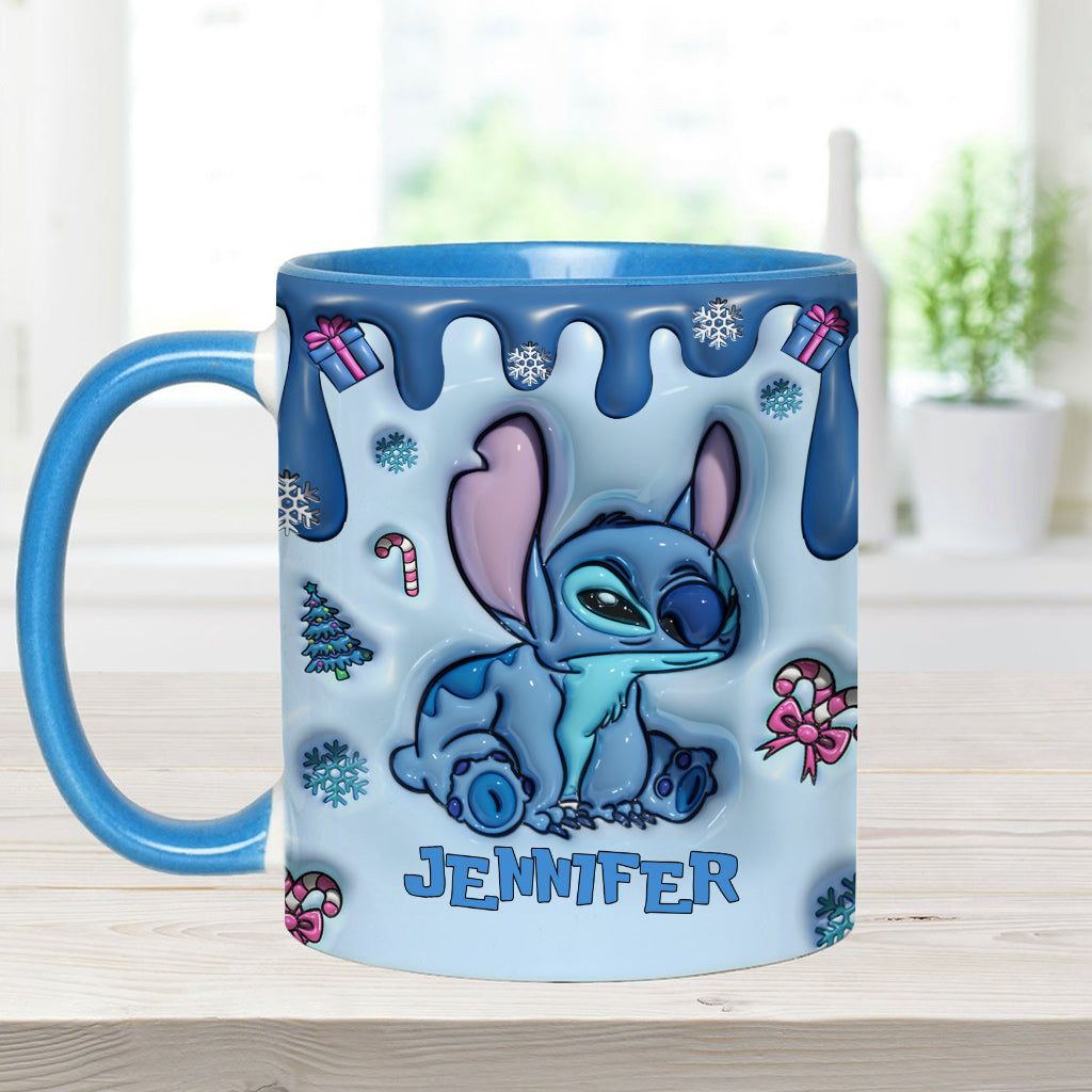 Personalized Ohana Accent Mug Custom Name Birthday Gift