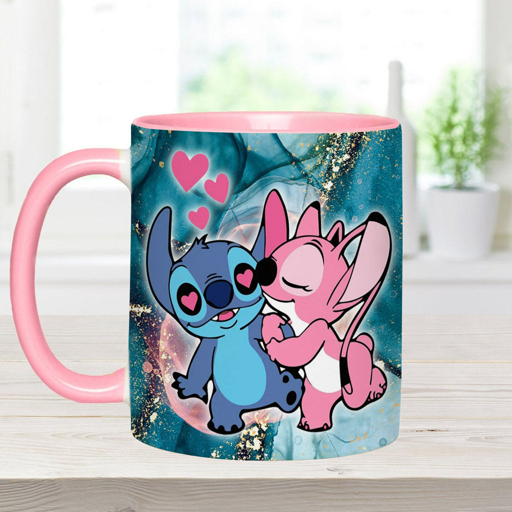 Personalized Ohana Accent Mug Custom Name Gift for Couples