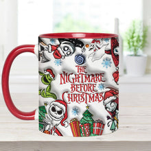 Load image into Gallery viewer, Personalized Nightmare Before Christmas Accent Mug Gift for Halloween &amp; Christmas
