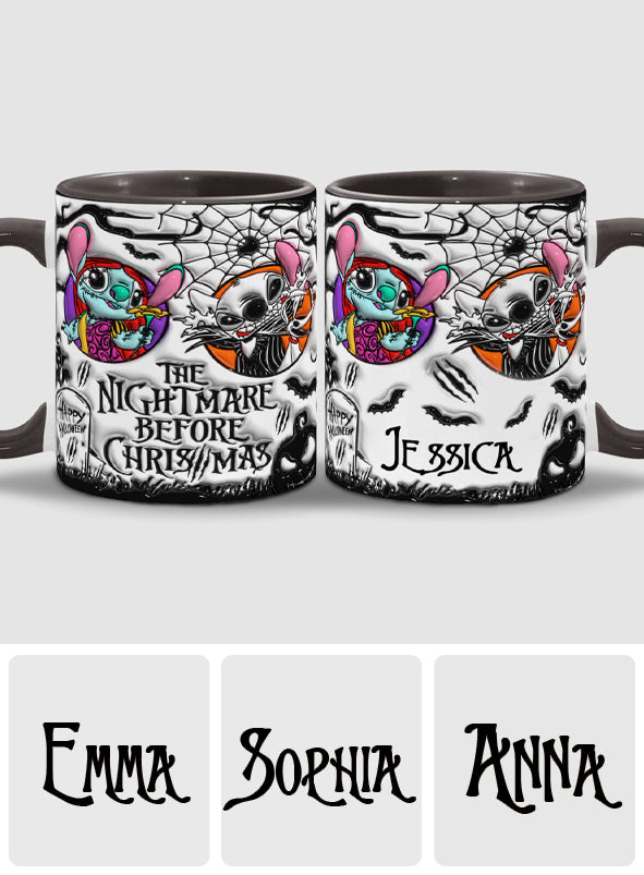Personalized Nightmare Before Christmas Accent Mug for Gifts