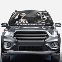 Load image into Gallery viewer, Personalized Nightmare Car Sunshade Custom Names Gift for Couple
