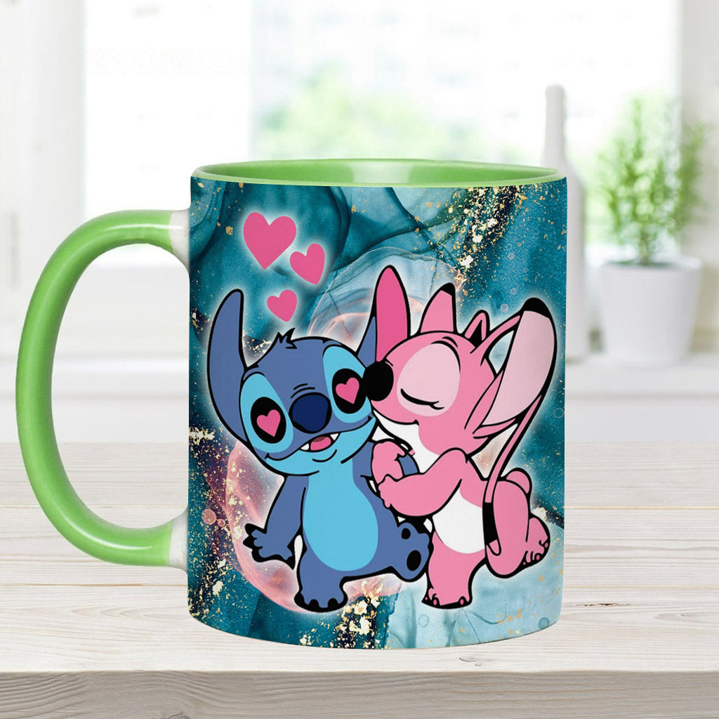 Personalized Ohana Accent Mug Custom Name Gift for Couples