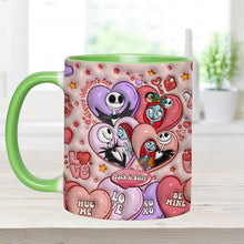 Load image into Gallery viewer, Personalized Valentine's Day Accent Mug Custom Name Gift for Couples
