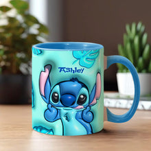 Load image into Gallery viewer, Personalized Ohana Accent Mug Custom Name Gift for Mom
