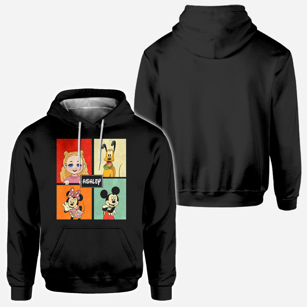 Personalized Disney Character All Over Shirt Custom Name Gift