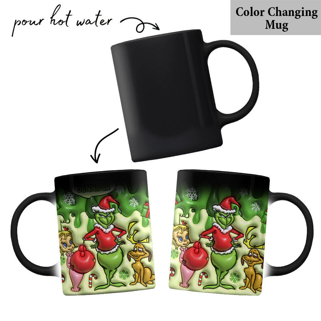 Personalized Merry Grinchmas Mug Custom Name Christmas Gift