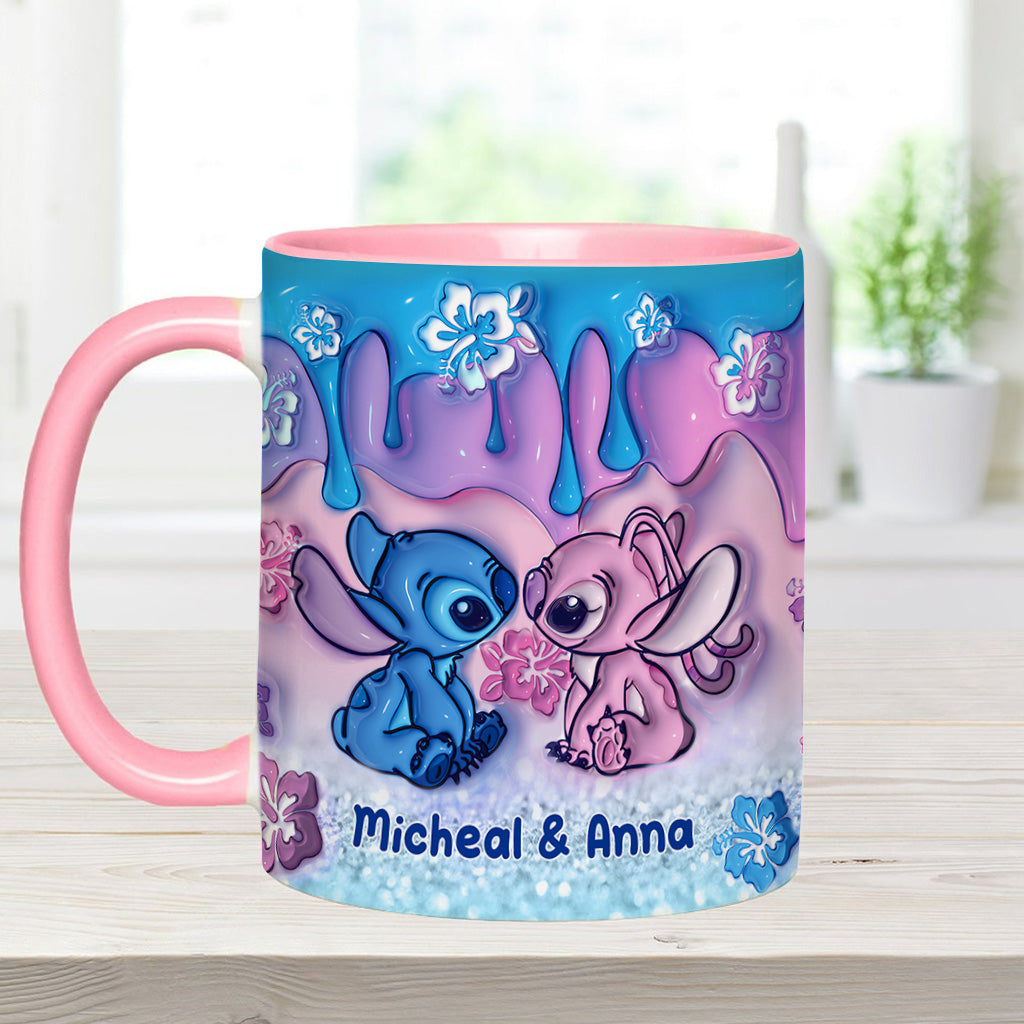 Personalized Ohana Accent Mug Unique Gift for Couples