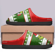 Load image into Gallery viewer, Personalized Merry Grinchmas Slippers Gift for Christmas
