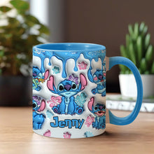 Load image into Gallery viewer, Personalized Ohana Accent Mug with Custom Name Gift for Family

