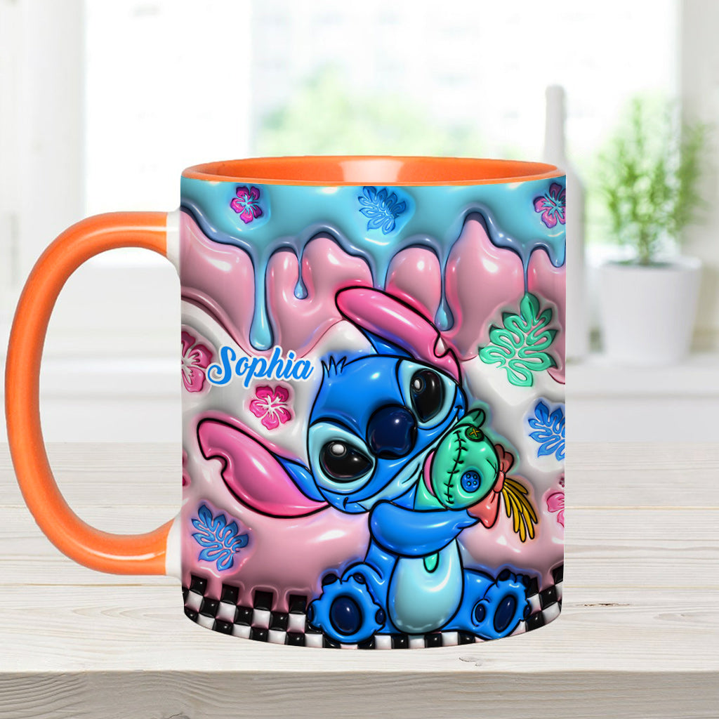 Personalized Ohana Accent Mug Custom Name Gift for Family