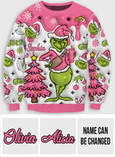 Load image into Gallery viewer, Personalized Merry Grinchmas Ugly Sweater for Christmas Gift
