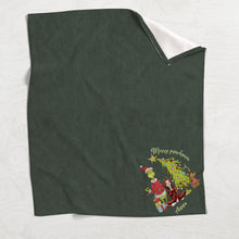 Load image into Gallery viewer, Personalized Merry Christmas Blanket Custom Name Cozy Gift
