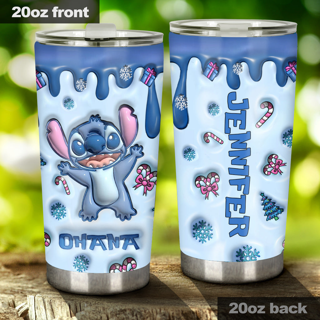 Personalized Ohana Tumbler Custom Name Gift for Birthdays