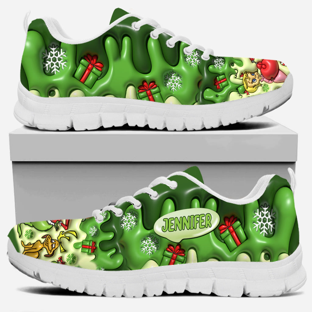 Personalized Christmas Sneakers Custom Name Gift Idea