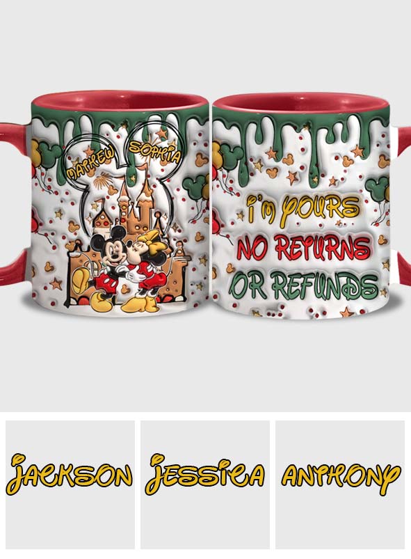 Personalized Accent Mug with Two-Tone Design for Couples