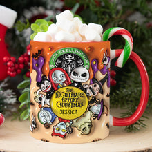 Load image into Gallery viewer, Personalized Nightmare Before Christmas Mug Custom Name Gift
