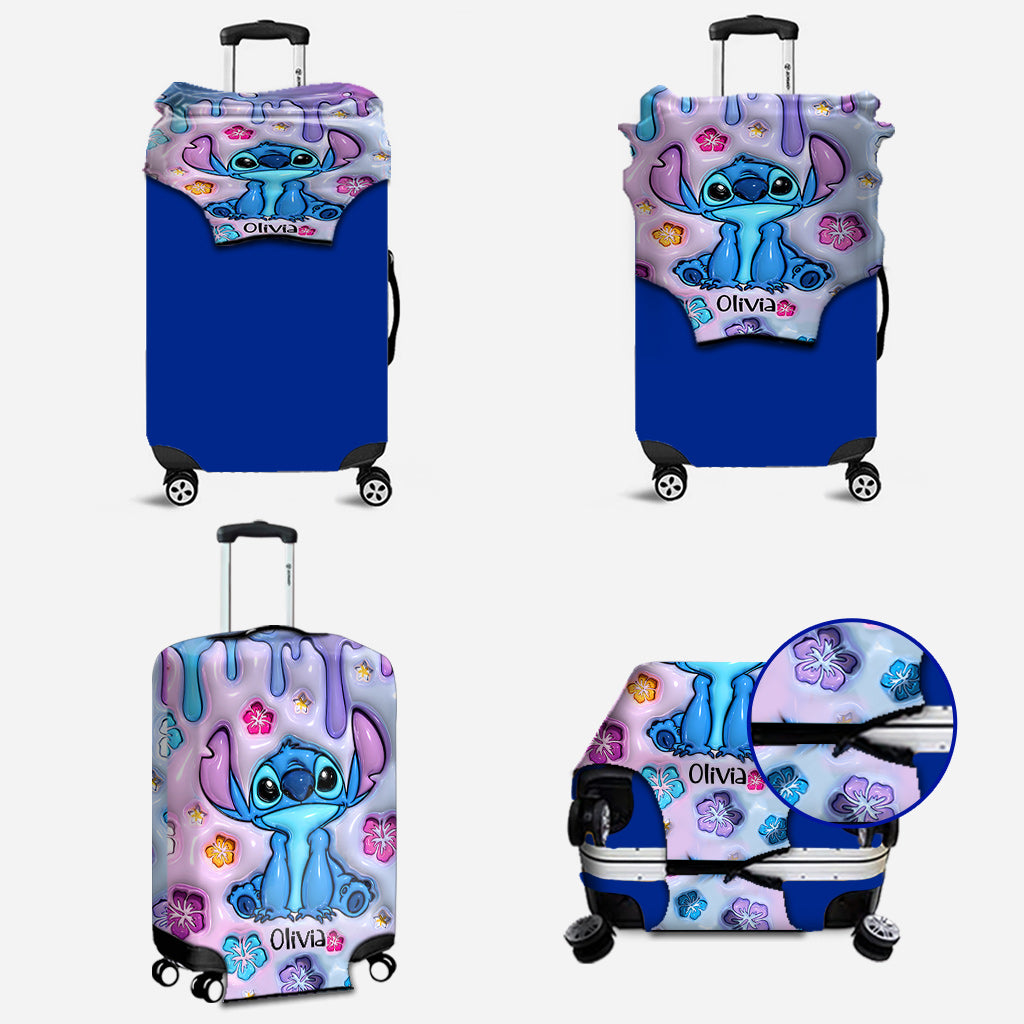 Personalized Ohana Luggage Cover Custom Name Gift for Travelers
