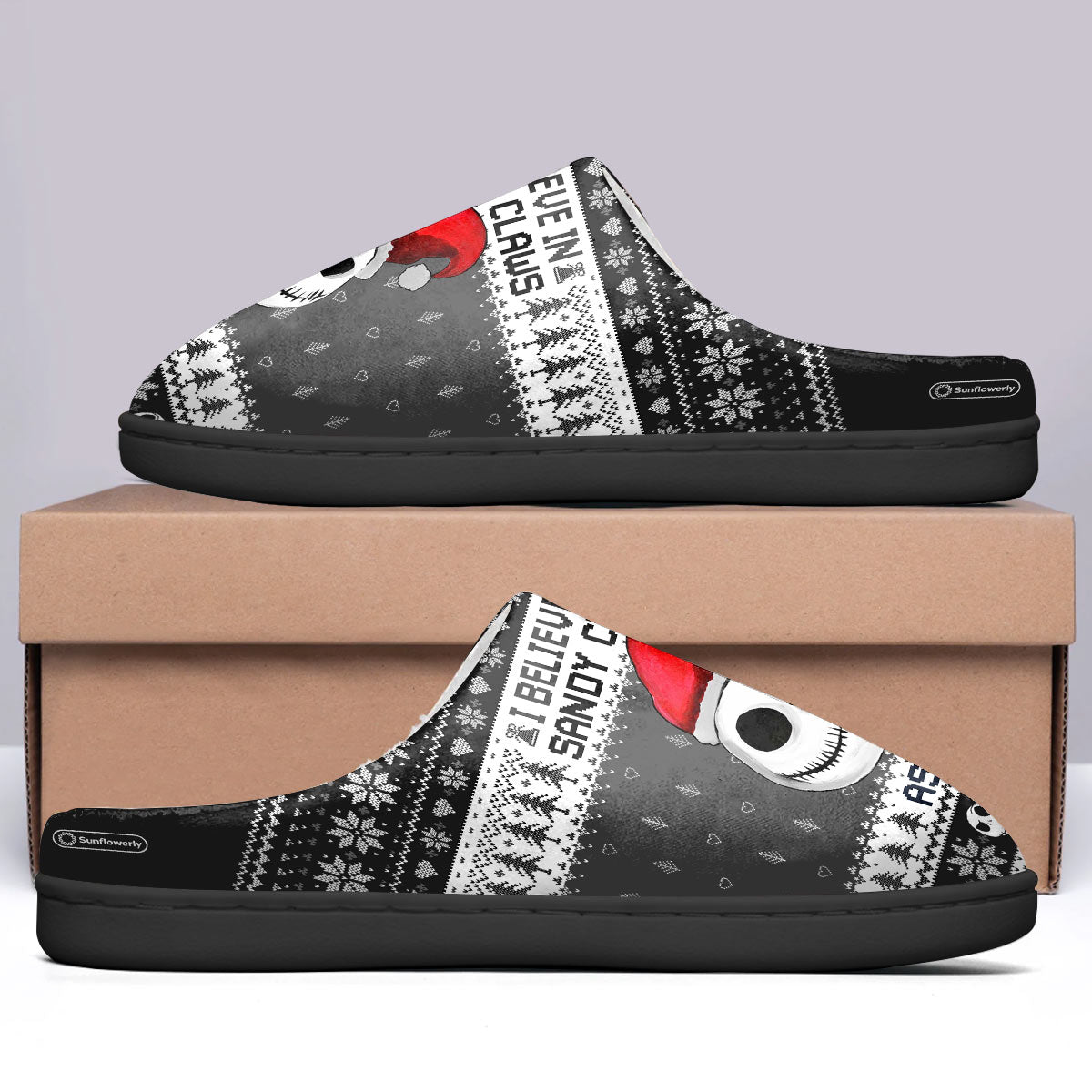 Personalized Nightmare Before Christmas Slippers with Custom Name